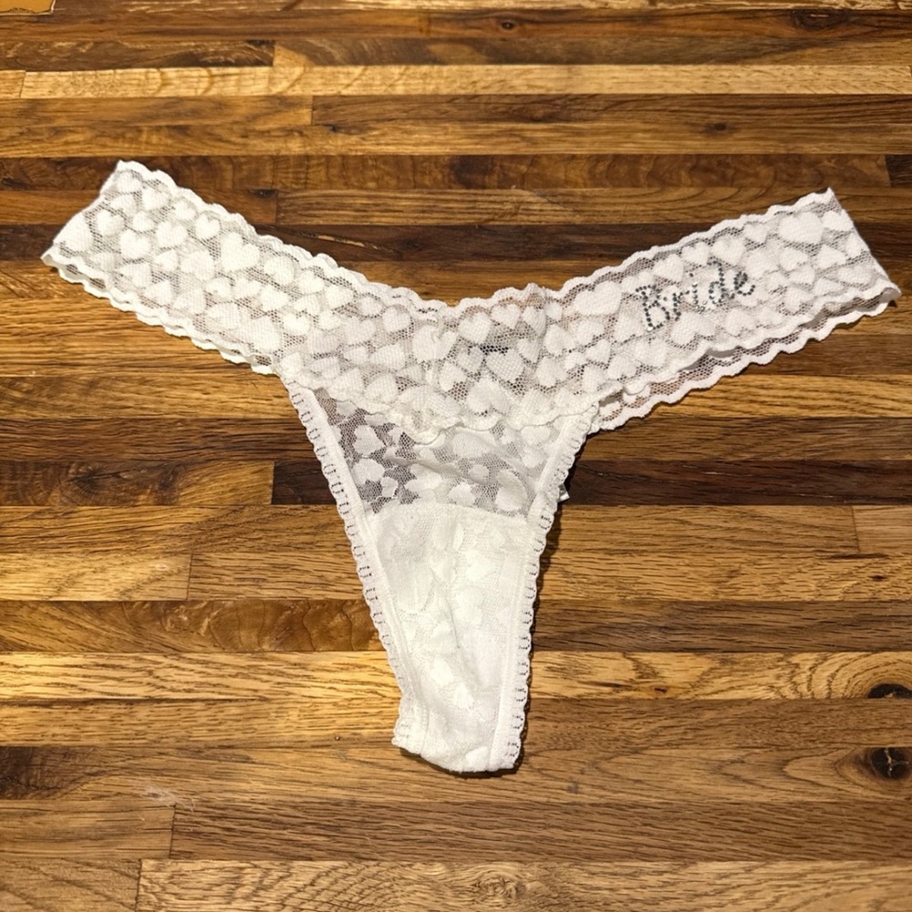 Victoria's Secret "I Do" Wedding Bride Lace Thong